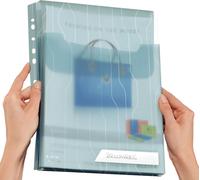 LEITZ Pochette transparente CombiFile Maxi A4 PP grainé 3 pochettes
