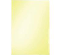 LEITZ Pochette transparente Premium A4 PVC jaune 0,15 mm 100 pochettes