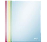 LEITZ Pochette transparente Super Premium A4 PVC couleurs assorties 0,15 mm 100 pochettes