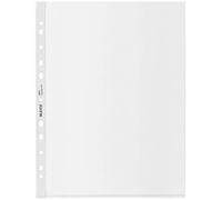 Leitz Pochettes A4 Maxi – Lot de 25, 80 feuilles, 100 µm, bande perforée, 100% recyclable