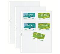 Leitz, Pochettes Transparentes pour Cartes de Visite - A4, Matière Lisse Transpa