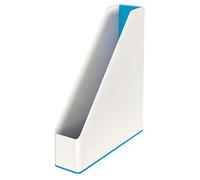 Leitz Porte-Revues, A4, Blanc/Bleu Métallisé, WOW Dual, 53621036