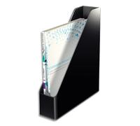 LEITZ Porte-revues Dual Noir anthracite métallisé - Dimensions : H31,8 x P27,2 cm. Dos 7,3 cm