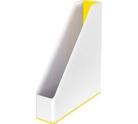 LEITZ Porte-revues WOW Duo Colour DIN A4 polystyrène jaune