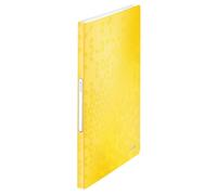 Leitz - Porte-Vues A4, 40 Pochettes Transparentes, 80 Vues, Organisation et Présentation de Documents, Couverture Souple Polypropylène Durable, Usage Bureau Maison École, Jaune WOW, 46320023