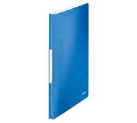 Leitz Reliure Protège-Documents A4, 40 Pochettes, 80 Pages, Pochettes Transparentes, Bleu Métallisé, WOW, 46320036