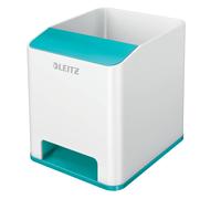 LEITZ Pot à crayons Sound WOW Duo Colour 2 compartiments eisblau