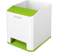 LEITZ Pot à crayons Sound WOW Duo Colour 2 compartiments vert