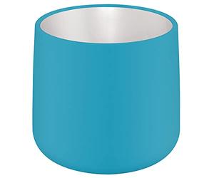 Leitz - Pot de Fleurs Moderne en Céramique, Maison / Bureau, Gamme Cosy, Bleu, 53310061