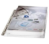 Leitz Premium, Pochettes Plastique Perforées A4 à Soufflet, Grande Capacité 200 Feuilles, Ouverture sur le haut, PVC 170 Microns, Bande Perforée Renforcée en Métal, Lot de 3, 47553003