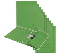Leitz Recycle - Chemise A4 à 3 Rabats en Carton, Capacité 250 Feuilles, Fermeture Élastique, Carton 100% Recyclé & Recyclable, Eco-Responsable & Neutre en CO2, Gamme Recycle, Vert, 39060055