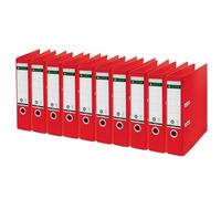 Leitz Recycle - Classeur à Levier 180°, Capacité 600 Feuilles A4, PP 100% Recyclable & Carton Recyclé, Eco-Responsable & Neutre en CO2, Gamme Recycle, Rouge, 10180025