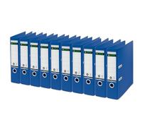 Leitz Recycle - Classeur à Levier 180°, Capacité 600 Feuilles A4, PP 100% Recyclable & Carton Recyclé, Eco-Responsable & Neutre en CO2, Gamme Recycle, Bleu, 10180035