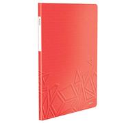Leitz Protège-documents A4 Urban Chic – 20 pochettes, capacité 40 feuilles – Rouge