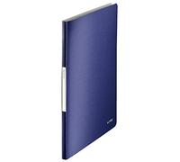 Leitz Reliure Protège-Documents A4, 40 Pochettes, 80 Pages, Pochettes Transparentes, Bleu Titan, Style, 39590069