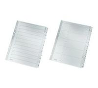 LEITZ Répertoire en carton mylar chiffres A4 1-5 5 pièces gris 160 g/qm