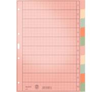 LEITZ Répertoire en papier de corde vierge A4 10 pièces multicolore