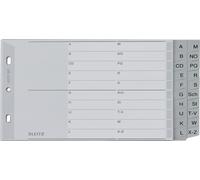 LEITZ Répertoire en plastique A-Z A5 horizontal PP 20 pièces gris