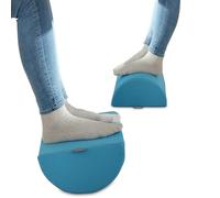Leitz - Repose-Pieds Ergonomique pour Bureau, Ajustable, Soulage les Douleurs aux Dos et aux Épaules, Fabriqué en Mousse avec Housse en Tissu, Gamme Ergo Cosy, Bleu, 53710061