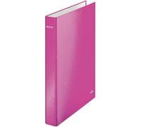 LEITZ Ringbuch WOW DIN A4 Hartpappe rose métallique