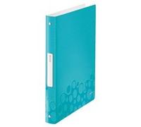 Leitz ringbuch wow, din a4, pp, eisblau, 4 ringe 4 ring-reiámechanik, rckenbreite 32 mm, ringdurchmesser 25 mm, fassungsvermg G