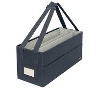 Leitz Sacoche pliable pour ordinateur portable en tissu – Poignées – Gris velours