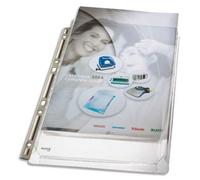 LEITZ Sachet de 3 pochettes à soufflet avec bande de perforation renforcée métal