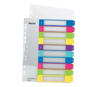 Esselte 1244-00-00 Onglet avec index numérique Polypropylène (PP) Multicolore
