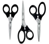 LEITZ set de ciseaux rond noir 3 pièces pour gauchers & droitiers
