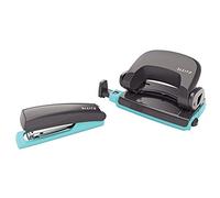 Leitz Set Mini Agrafeuse Et Perforateur, Capacité 10 Feuilles, Gris Foncé, Boîtier Ergonomique, Agrafes Incluses, Urban Chic, 55996089