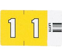 LEITZ Signal numérique Orgacolor "1" sur bande jaune 100 pièces
