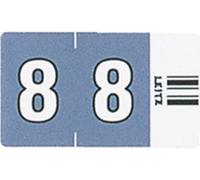 LEITZ Signal numérique Orgacolor "8" sur bande gris foncé 100 pièces