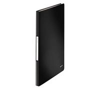 Leitz Solid 45651095 Lot de 10 protège-documents A4 avec 40 pochettes transparentes pour 80 feuilles en polypropylène Noir