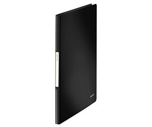 Leitz Solid Lot de 10 porte-vues en polypropylène A4 avec 20 pochettes Noir