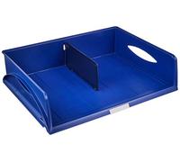 Leitz Corbeille à courrier en polystyrène Sorty A3 100% recyclable Bleu Lot de 1