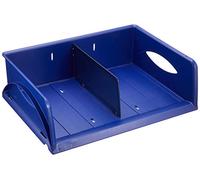 Leitz Corbeille à courrier Sorty Polystyrène 100% recyclable A4 Bleu Lot de 1