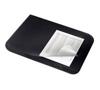 Leitz Sous-mains Soft Touch G - Tapis de bureau antidérapant 400x530 mm Noir Rabat transparent