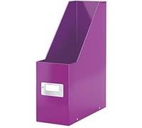 Leitz stehsammler click & store wow, a4, hartpappe, violett hartpappe mit pp-folie, aufbau mittels druckknpfen, vernickeltes gr G