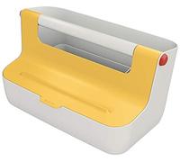 LEITZ Boîte de rangement portable Cosy, gris clair/jaune Jaune G