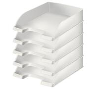Leitz Style 52540004 Lot de 5 corbeilles à courrier Blanc arctique