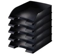 Leitz Style 52540094 Lot de 5 corbeilles à courrier Noir satiné