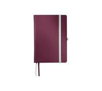 Leitz Style - Cahier - 80 Feuilles / 160 Pages - Papier Ivoire - Gradué - Couverture Rouge Grenat