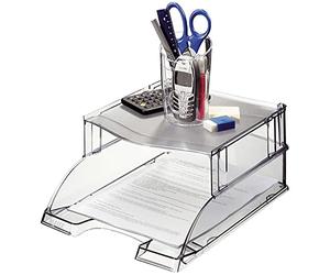 Leitz Surélévateur Universel pour Corbeille à Courrier, Gris Fumé Transparent, Plus, 52340092