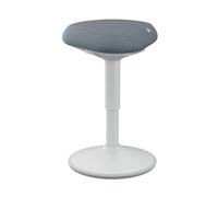 Leitz Tabouret assis-debout ergonomique 65440085 – pivotant, basculant, réglable 47–64 cm, gris clair