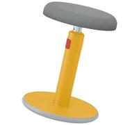 Leitz, Tabouret Assis-Debout Ergonomique, Pivotant & à Bascule, Hauteur Réglable de 46 à 79 cm, Chaise / Siège de Bureau, Gamme Ergo Cosy, Jaune, 65180019