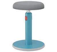 Leitz | Tabouret Assis-Debout Ergonomique | Pivotant & à Bascule | Hauteur Réglable de 46 à 79 cm, Chaise / Siège de Bureau | Gamme Ergo Cosy, Bleu | 65180061