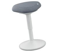Leitz, Tabouret Assis-Debout Ergonomique, Pivotant & à bascule, Hauteur réglable de 47 à 64 cm, Chaise / Siège de bureau, Supporte jusqu'à 110kg, Gamme Ergo, Gris clair, 65440085