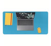 Leitz - Tapis de Bureau Antidérapant, 80 x 40 cm, pour PC / Ordinateurs Portables / Écrans / Clavier / Souris, Gamme Cosy, Bleu, 52680061