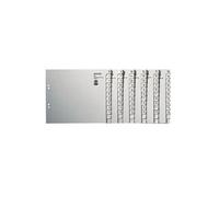 leitz tauenpapier-register, a-z, für 50 ordner, grau noir