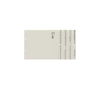 Leitz Intercalaires Répertoire A–Z 4 classeurs, mi-hauteur extra-large, papier 100% recyclé, gris